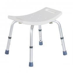Shower chair | Aluminum | Adjustable in height | Anti-skid tips