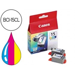 Ink-jet canon i70/80 deposito tinta color -pack 2- bci-15cl