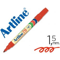 Rotulador artline marcador permanente ek-70 rojo -punta redonda