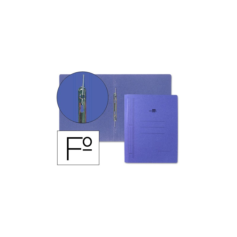 Carpeta gusanillo liderpapel folio carton azul 1413-GU01