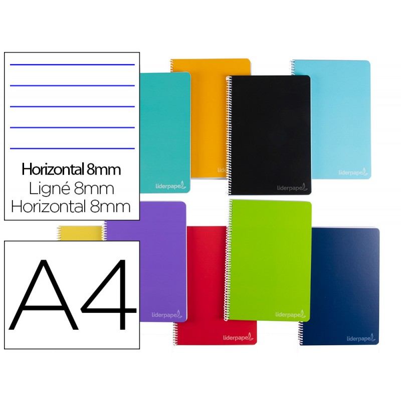 Cuaderno espiral liderpapel a4 micro witty tapa dura 140h 75gr