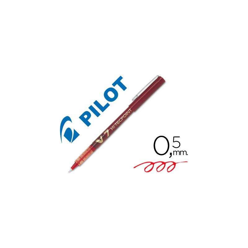 Rotulador pilot punta aguja v-7 rojo 0.7 mm 18428-V-7 R