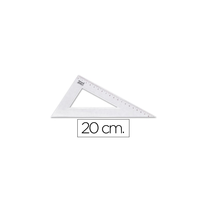 Cartabon liderpapel 20 cm plastico cristal 20433-RN02