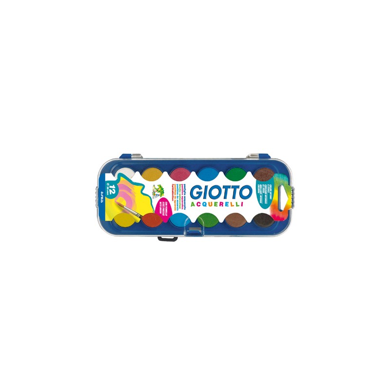 Acuarela giotto 12 colores estuche de plastico 59892-351200