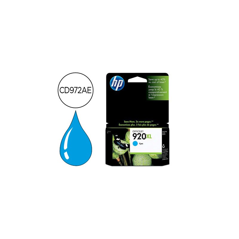 Ink-jet hp 920xl cian 700pag officejet/920/6500