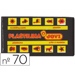 Plastilina jovi 70 negro -unidad -tamaño pequeño 22131-70-15