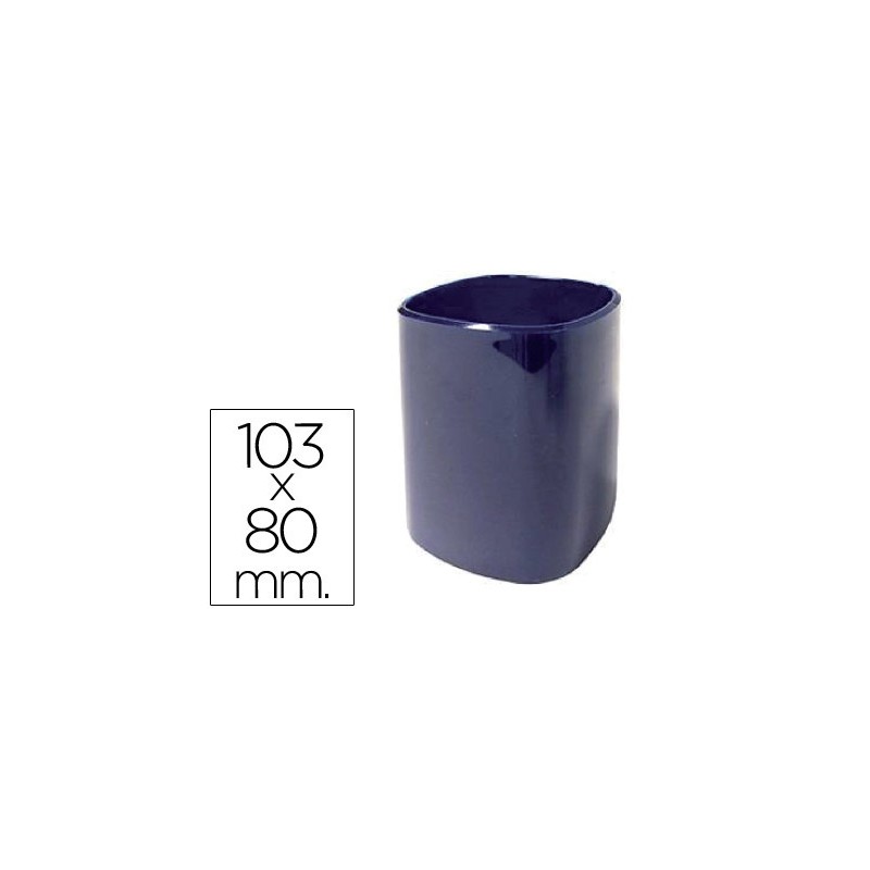 Cubilete portalapices 102-a plastico azul 103x80 mm 20349-102-A