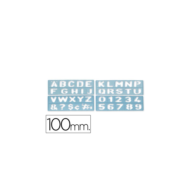 Plantilla rotulacion 1800 -letras y numeros de 100 mm 17906-1800