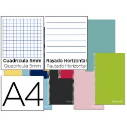 Cuaderno espiral liderpapel a4 micro jolly multidisciplina tapa