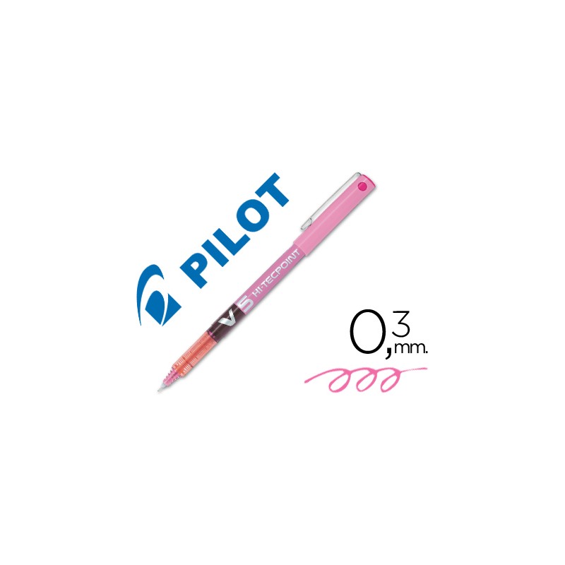 Rotulador pilot punta aguja v-5 rosa 0.5 mm 20663-V-5 RO