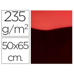 Cartulina liderpapel 50x65 cm 235g/m2 metalizada rojo 15437-CM03