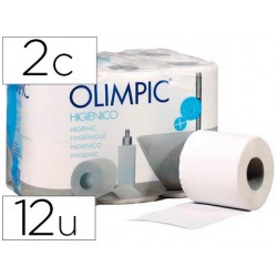 Papel higienico olimpic 2 capas paquete de 12 rollos 72336-24854