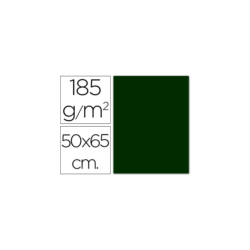 Cartulina guarro verde amazona -50x65 cm -185 gr 12672-200040240