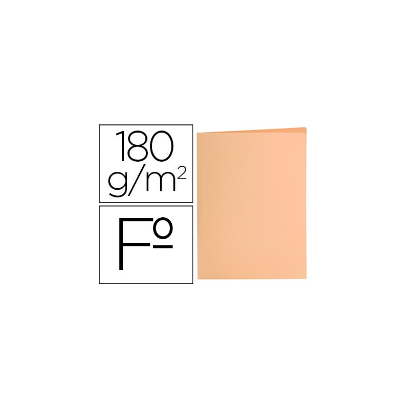 Subcarpeta liderpapel folio naranja pastel 180g/m2 10429-SC37