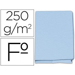 Subcarpeta cartulina gio folio pocket azul con bolsa y solapa