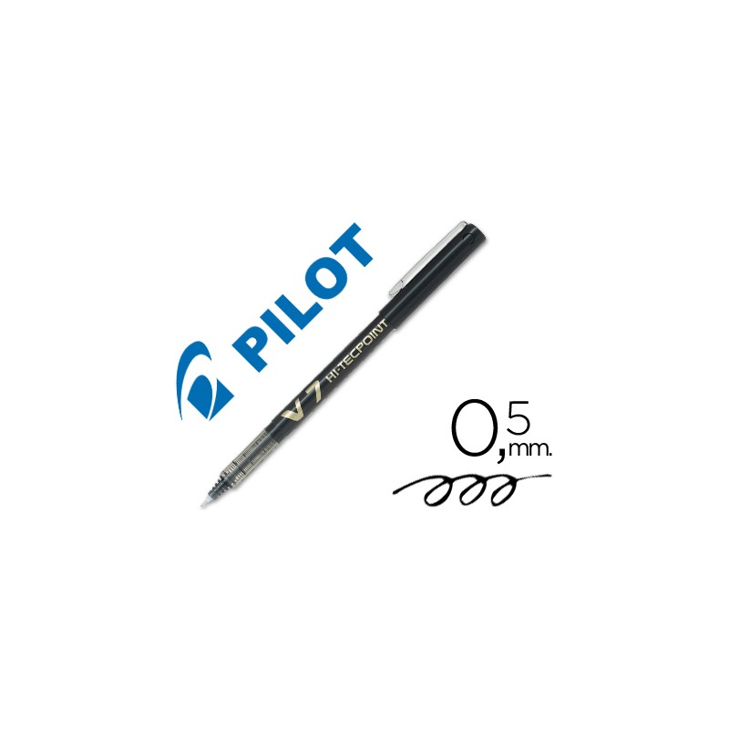 Rotulador pilot punta aguja v-7 negro 0.7 mm 18427-V-7 N