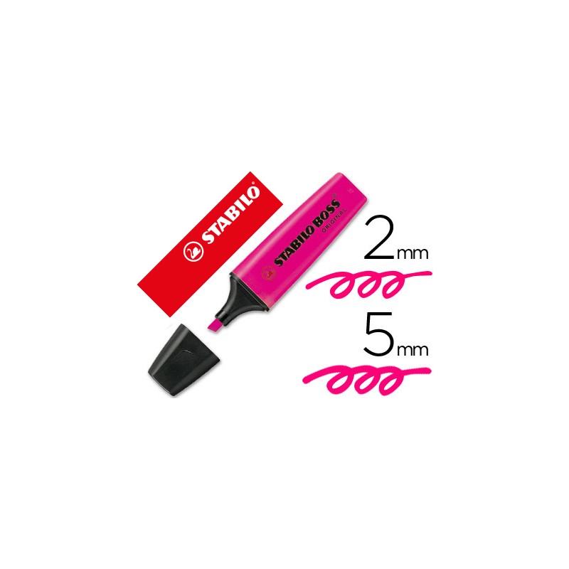 Rotulador stabilo boss fluorescente 70 rosa 22769-70/56