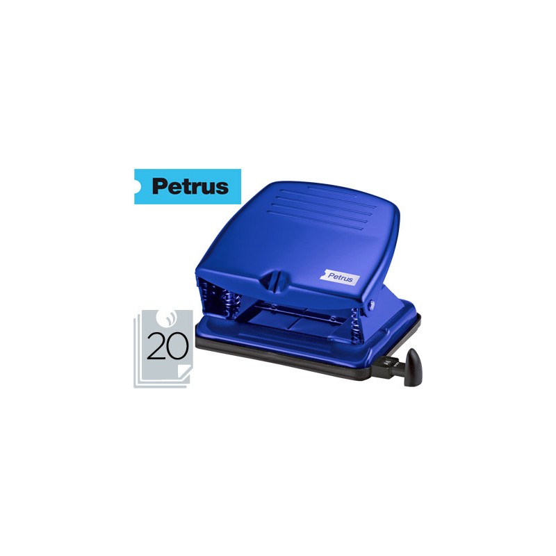Taladrador petrus 65 color -azul -capacidad 20 hojas 27401-33740