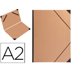 Carpeta planos clairefontaine din a2 con gomas kraft marron