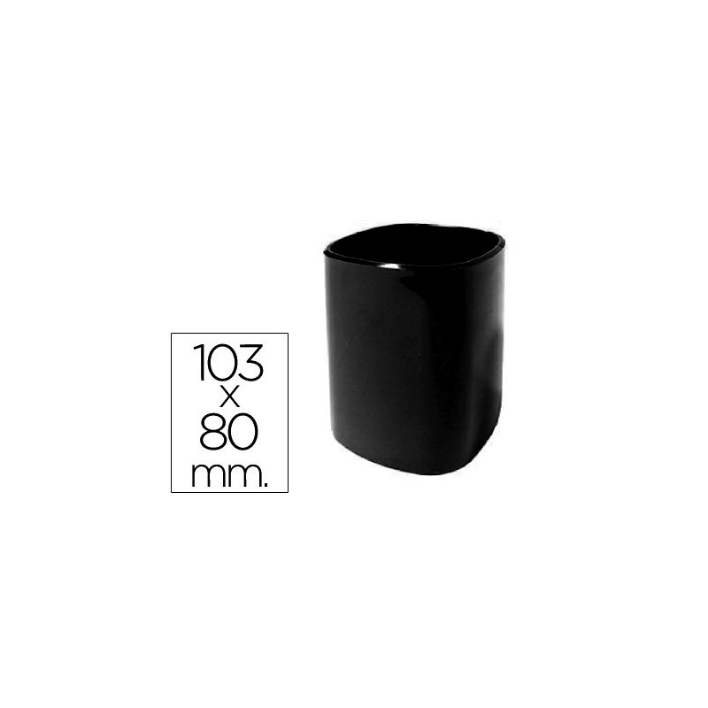 Cubilete portalapices 102-n plastico negro 103x80 mm 20347-102-N