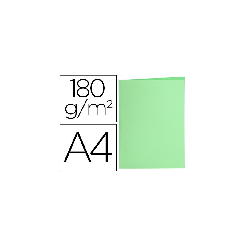 Subcarpeta liderpapel a4 verde pastel 180g/m2 10425-SC33