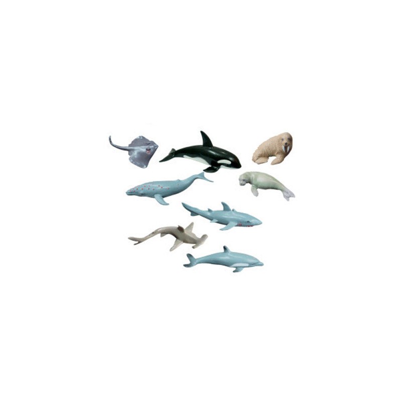 Juego miniland animales marinos 8 figuras 68465-27460