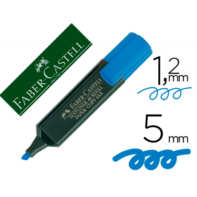 Rotulador faber fluorescente 48-51 azul 9607-48-51 / 154851