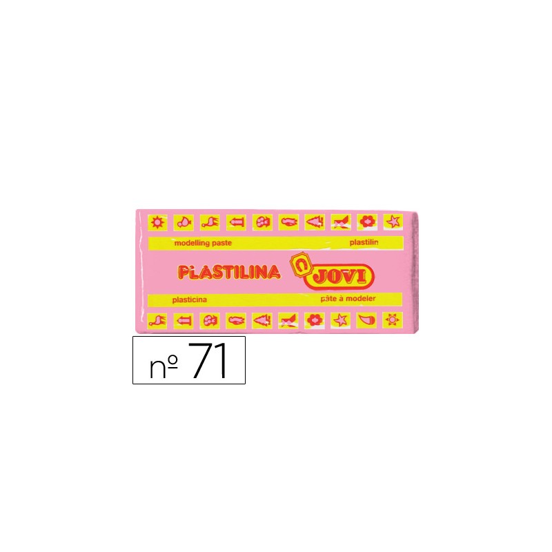 Plastilina jovi 71 rosa -unidad -tamaño mediano 22135-71-07