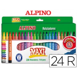 Rotulador alpino maxi -caja de 24 colores 36318-AR000007