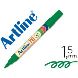 Rotulador artline marcador permanente ek-70 verde -punta