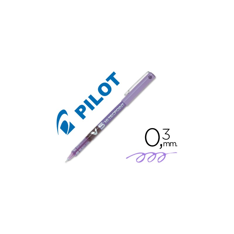 Rotulador pilot punta aguja v-5 violeta 0.5 mm 20664-V-5 VI
