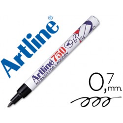 Rotulador artline marcador ropa 750 negro -punta redonda 0.7 mm