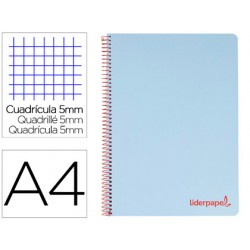 Cuaderno espiral liderpapel a4 micro wonder tapa plastico 120h