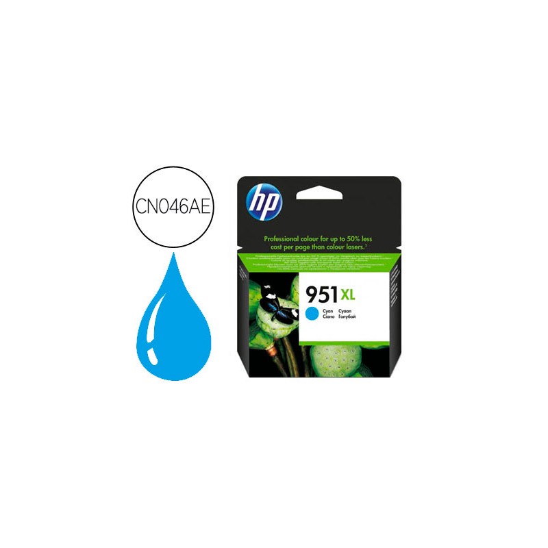 Ink-jet hp 951xl cian cn046ae capacidad 1500 pag