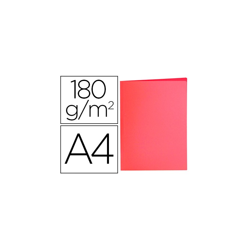 Subcarpeta liderpapel a4 rojo pastel 180g/m2 10423-SC31