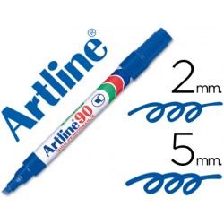 Rotulador artline marcador permanente ek-90 azul -punta