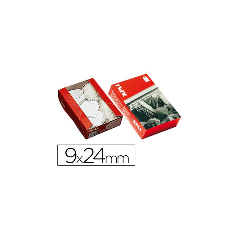 Etiquetas colgantes 384 9 x 24 mm -caja de 1000 3173-384
