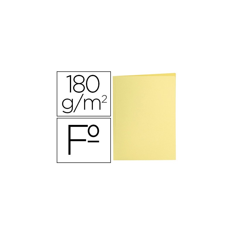 Subcarpeta liderpapel folio amarillo pastel 180g/m2 10426-SC34