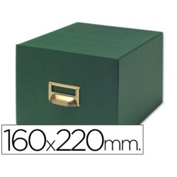 Fichero fichas tela verde 1000 fichas n.5 -tamaño 160x220 mm