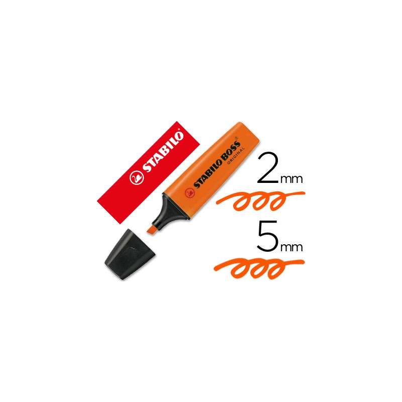 Rotulador stabilo boss fluorescente 70 naranja 22767-70/54
