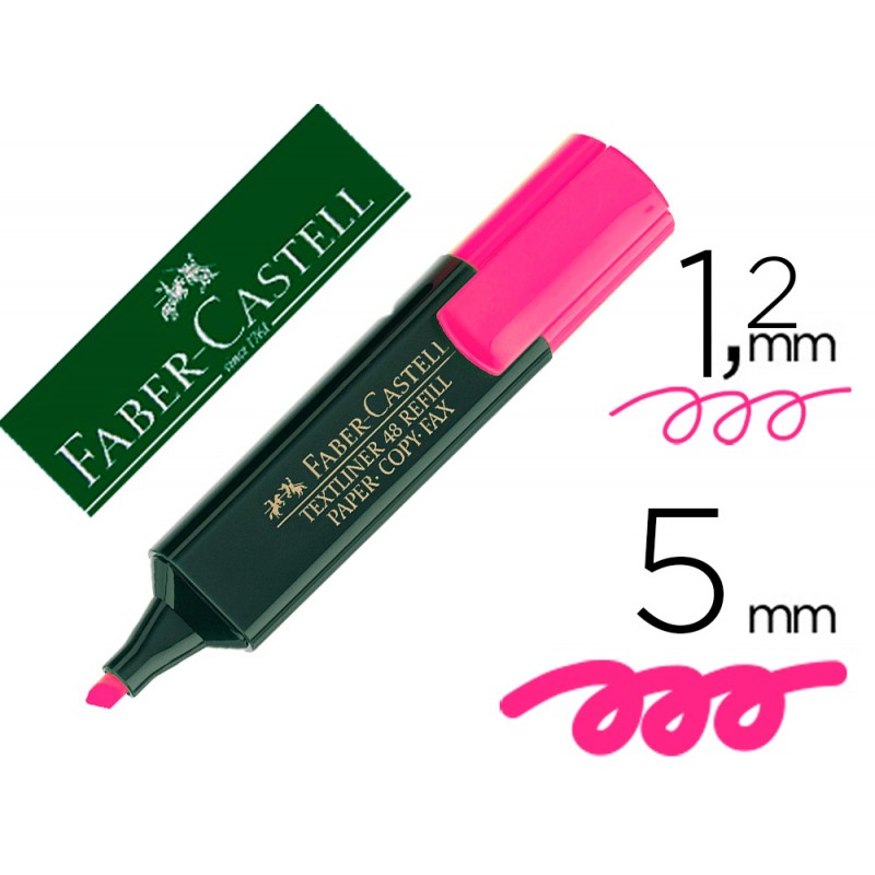 Rotulador faber fluorescente 48-28 rosa 9608-48-28 / 154828
