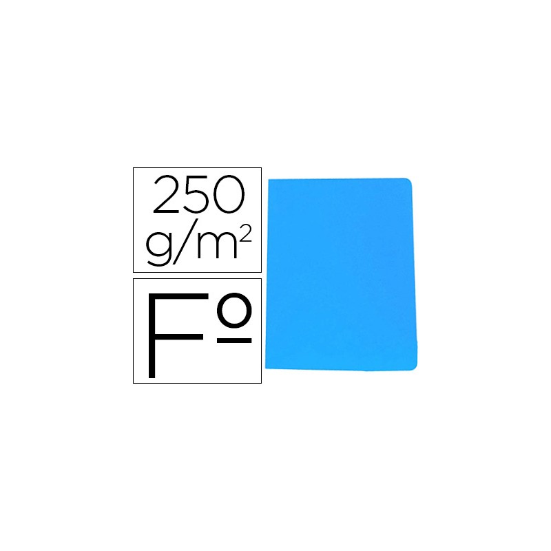 Subcarpeta cartulina gio simple intenso folio azul 250g/m2