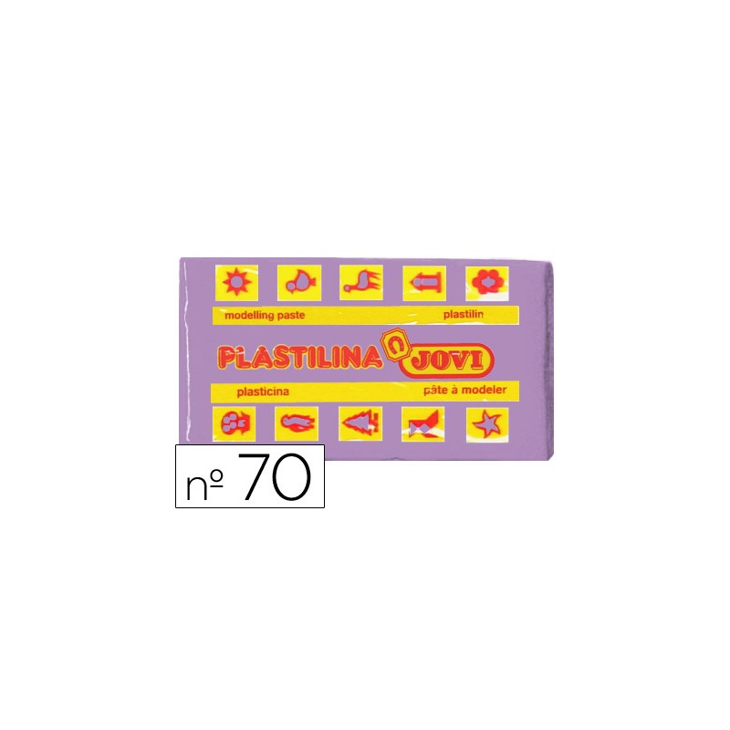 Plastilina jovi 70 lila -unidad -tamaño pequeño 22119-70-14