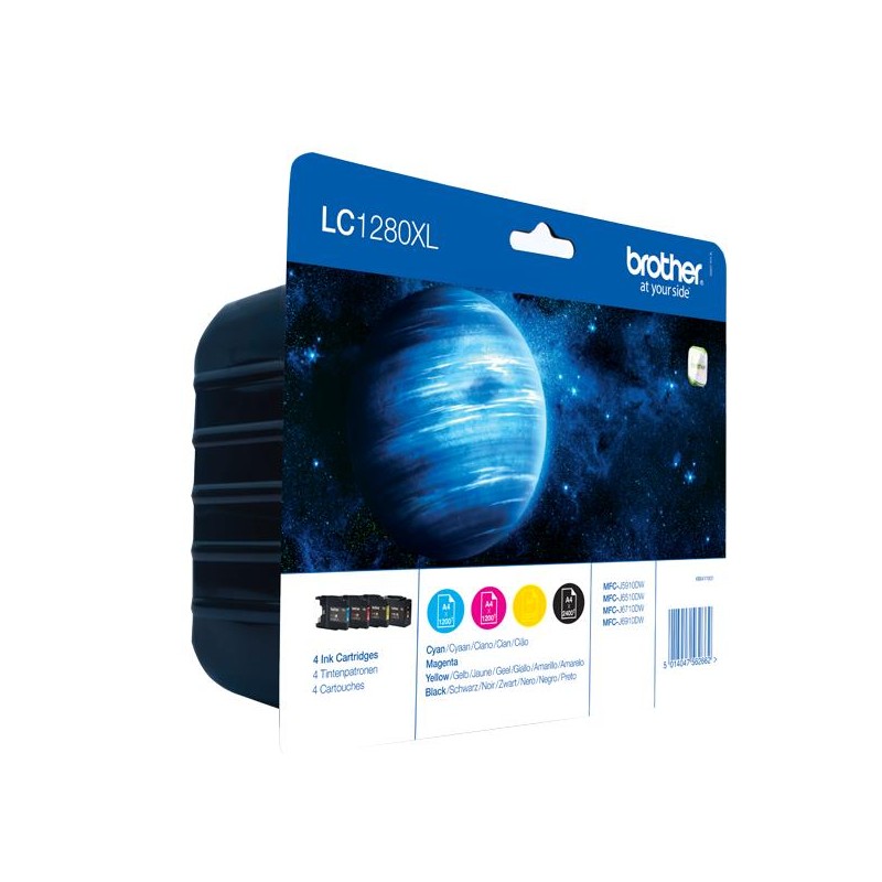 Ink-jet brother lc-1280xl pack 4 colores - mfc-j6510dw