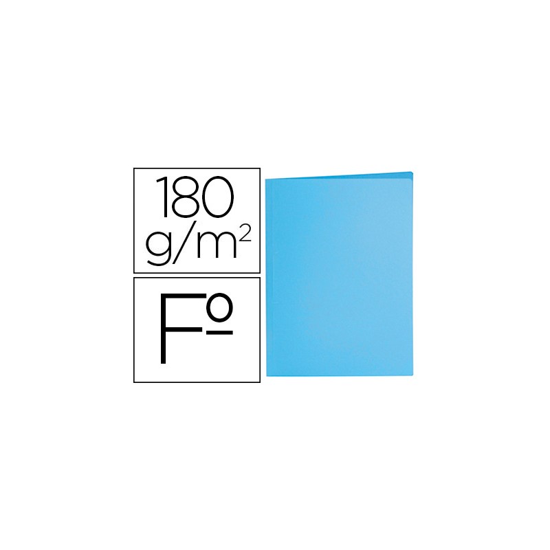 Subcarpeta liderpapel folio azul pastel 180g/m2 10427-SC35