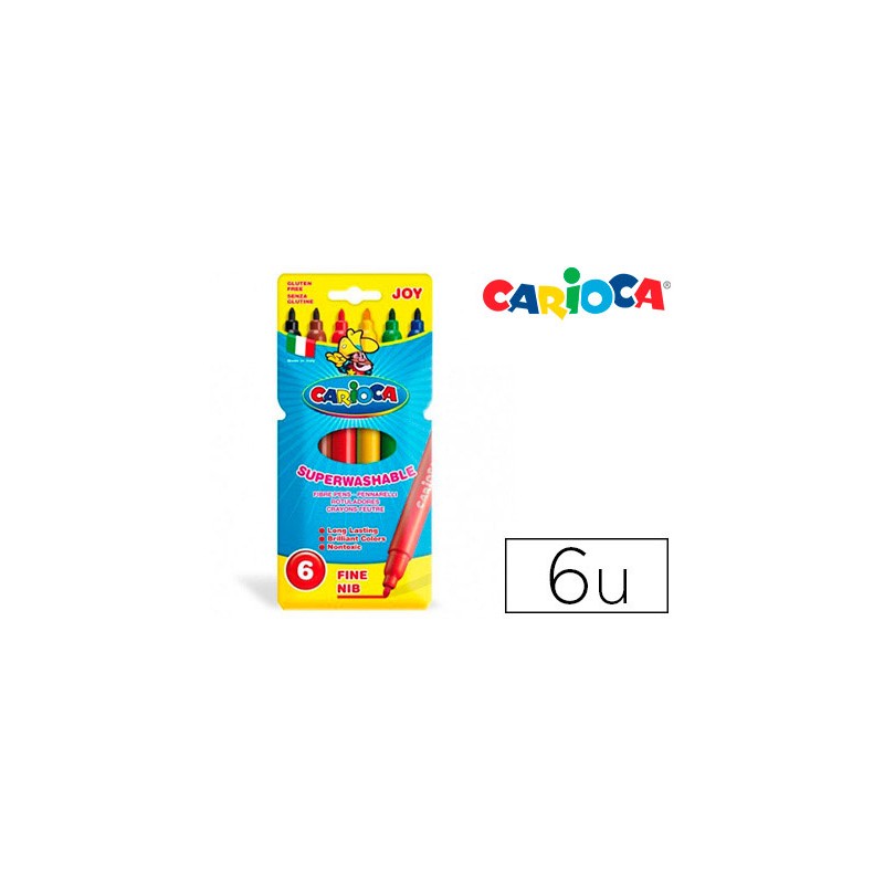 Rotulador carioca joy caja de 6 colores 13329-410508