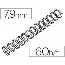 Espiral wire 3:1 7,9 mm n.5 negro capacidad 60 hojas caja de