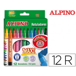 Rotulador alpino maxi -caja de 12 colores 36317-AR000006