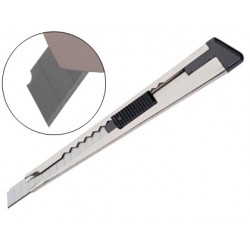 Cuter metalico q-connect con funda cuchilla estrecha