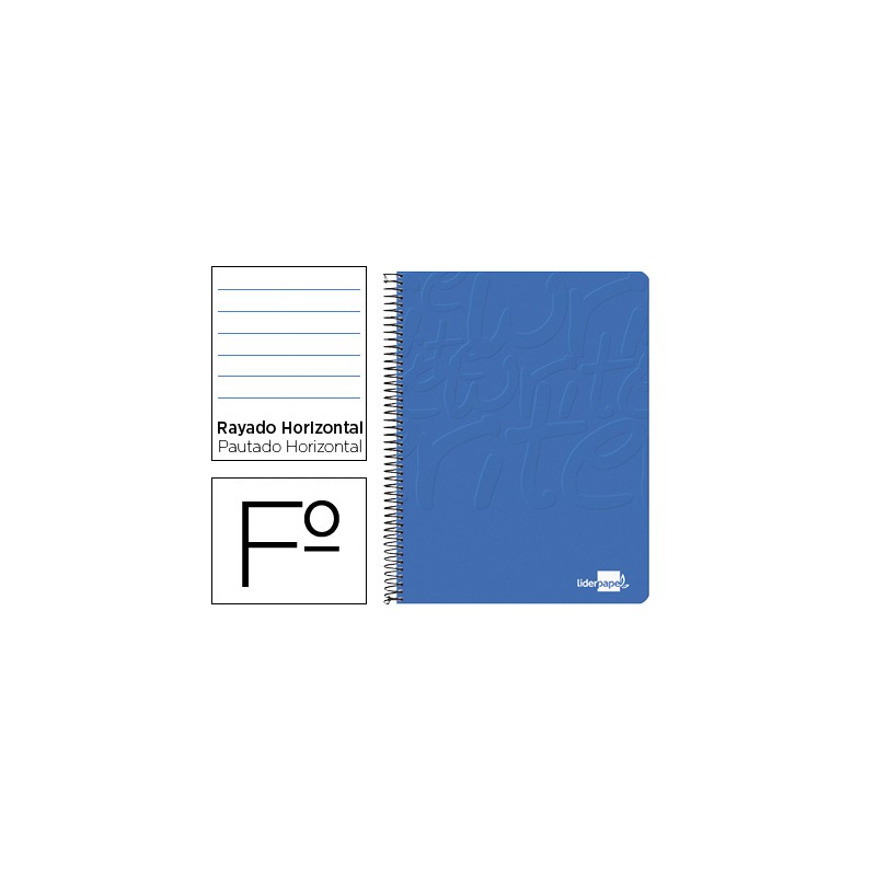 Cuaderno espiral liderpapel folio write tapa blanda 80h 60gr